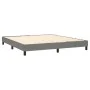 Box spring bed mattress and LED lights dark gray fabric 180x200 cm by , Beds and slatted bases - Ref: Foro24-3133094, Price: ...