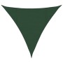 Toldo de vela verde oscuro HDPE 160 g/m² 4x4x4 m