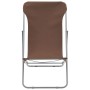 Klappbare Strandkörbe 2 Einheiten Stahl und brauner Oxford-Stoff von vidaXL, Gartenstühle - Ref: Foro24-44362, Preis: 65,35 €...