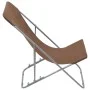 Folding beach chairs, 2 units, steel and brown oxford fabric by vidaXL, Garden chairs - Ref: Foro24-44362, Price: 68,43 €, Di...