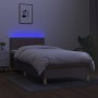 Boxspringbett mit LED-Matratze taupegrauer Stoff 90x190 cm von , Betten und Lattenroste - Ref: Foro24-3133681, Preis: 296,57 ...