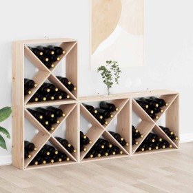 Estante de Vino 4 pcs Natural 62 x 25 x 62 cm en Armarios para vino y licores | Comprar online en Foro24