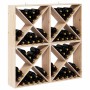 Estante de Vino 4 pcs Natural 62 x 25 x 62 cm en Armarios para vino y licores | Comprar online en Foro24