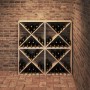 Estante de Vino 4 pcs Natural 62 x 25 x 62 cm en Armarios para vino y licores | Comprar online en Foro24