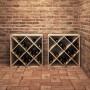 Estante de Vino 2 pcs Natural 62 x 25 x 62 cm en Armarios para vino y licores | Comprar online en Foro24