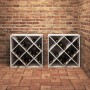 Estante de Vino 2 pcs 62 x 25 x 62 cm Madera de pino macizo en Armarios para vino y licores | Comprar online en Foro24