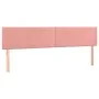 Box spring bed with mattress and LED pink velvet 160x200 cm by , Beds and slatted bases - Ref: Foro24-3134356, Price: 442,90 ...