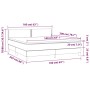 Boxspringbett mit Matratze und LED-Rosa-Samt 160x200 cm von , Betten und Lattenroste - Ref: Foro24-3134356, Preis: 454,68 €, ...