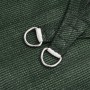 Toldo de vela verde oscuro HDPE 160 g/m² 4x4x5,8 m