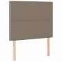 Box spring bed with mattress and LED lights taupe gray fabric 90x190 cm by , Beds and slatted bases - Ref: Foro24-3134761, Pr...