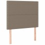Boxspringbett mit Matratze und LED-Leuchten taupegrauer Stoff 90x190 cm von , Betten und Lattenroste - Ref: Foro24-3134761, P...