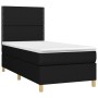 Box spring bed mattress and LED lights black fabric 90x190 cm by , Beds and slatted bases - Ref: Foro24-3135319, Price: 306,9...
