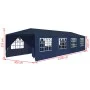 Garden canopy 3x12 m blue by vidaXL, Tents and gazebos - Ref: Foro24-91430, Price: 206,45 €, Discount: %