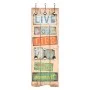 LIVE LIFE wall coat rack with 6 hooks 120x40 cm by vidaXL, Hat and coat racks - Ref: Foro24-245849, Price: 70,28 €, Discount: %