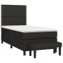Box spring bed with black fabric mattress 100x200 cm by , Beds and slatted bases - Ref: Foro24-3136495, Price: 357,10 €, Disc...