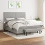 Boxspringbett mit hellgrauer Stoffmatratze 180x200 cm von , Betten und Lattenroste - Ref: Foro24-3136533, Preis: 593,44 €, Ra...