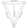 Toldo de vela verde oscuro HDPE 160 g/m² 5x6x6 m