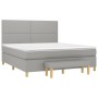 Boxspringbett mit hellgrauer Stoffmatratze 180x200 cm von , Betten und Lattenroste - Ref: Foro24-3137093, Preis: 632,93 €, Ra...