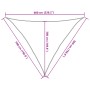Toldo de vela HDPE verde oscuro 160 g/m² 5x5x6 m