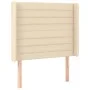 Box spring bed mattress and LED lights cream fabric 80x200 cm by , Beds and slatted bases - Ref: Foro24-3138354, Price: 333,9...