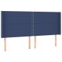 Box spring bed mattress and LED lights blue fabric 200x200 cm by , Beds and slatted bases - Ref: Foro24-3138827, Price: 646,4...