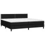 Box spring bed with black fabric mattress 200x200 cm by , Beds and slatted bases - Ref: Foro24-3140003, Price: 564,14 €, Disc...