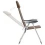 Folding camping chairs 2 units brown aluminum by vidaXL, camping furniture - Ref: Foro24-44310, Price: 132,28 €, Discount: %