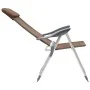 Folding camping chairs 2 units brown aluminum by vidaXL, camping furniture - Ref: Foro24-44310, Price: 132,28 €, Discount: %