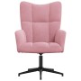 Sillón de relax de terciopelo rosa en Sillones | Comprar online en Foro24