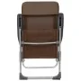 Folding camping chairs 2 units brown aluminum by vidaXL, camping furniture - Ref: Foro24-44310, Price: 132,28 €, Discount: %