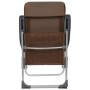 Klappbare Campingstühle 2 Einheiten aus braunem Aluminium von vidaXL, Campingmöbel - Ref: Foro24-44310, Preis: 134,49 €, Raba...