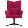 Sillón de relax de terciopelo rojo vino tinto en Sillones | Comprar online en Foro24