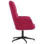 Sillón de relax de terciopelo rojo vino tinto en Sillones | Comprar online en Foro24