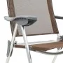 Folding camping chairs 2 units brown aluminum by vidaXL, camping furniture - Ref: Foro24-44310, Price: 132,28 €, Discount: %