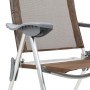 Klappbare Campingstühle 2 Einheiten aus braunem Aluminium von vidaXL, Campingmöbel - Ref: Foro24-44310, Preis: 134,49 €, Raba...