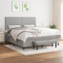 Boxspringbett mit hellgrauer Stoffmatratze 160x200 cm von , Betten und Lattenroste - Ref: Foro24-3136525, Preis: 570,38 €, Ra...