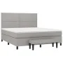 Boxspringbett mit hellgrauer Stoffmatratze 160x200 cm von , Betten und Lattenroste - Ref: Foro24-3136525, Preis: 566,62 €, Ra...
