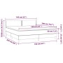 Boxspringbett mit dunkelgrauer Samtmatratze 160x200 cm von , Betten und Lattenroste - Ref: Foro24-3141252, Preis: 472,52 €, R...