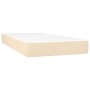 Box spring bed with cream fabric mattress 100x200 cm by , Beds and slatted bases - Ref: Foro24-3141678, Price: 321,57 €, Disc...