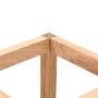 Paragüero de madera maciza de nogal 18x18x50 cm