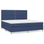 Box spring bed with blue fabric mattress 200x200 cm by , Beds and slatted bases - Ref: Foro24-3142287, Price: 611,39 €, Disco...