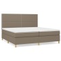 Boxspringbett mit taupegrauer Stoffmatratze 200x200 cm von , Betten und Lattenroste - Ref: Foro24-3142285, Preis: 690,24 €, R...