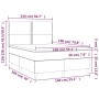 Boxspringbett mit weißer Kunstledermatratze 140x190 cm von , Betten und Lattenroste - Ref: Foro24-3142780, Preis: 536,31 €, R...