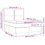 Box spring bed with dark blue velvet mattress 140x200 cm by , Beds and slatted bases - Ref: Foro24-3142969, Price: 477,71 €, ...