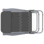 Folding garden chairs with cushion 2 units gray by vidaXL, Garden chairs - Ref: Foro24-44320, Price: 175,93 €, Discount: %