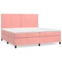 Boxspringbett mit rosa Samtmatratze 200x200 cm von , Betten und Lattenroste - Ref: Foro24-3142988, Preis: 574,15 €, Rabatt: %