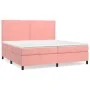 Boxspringbett mit rosa Samtmatratze 200x200 cm von , Betten und Lattenroste - Ref: Foro24-3142988, Preis: 568,62 €, Rabatt: %