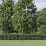 Aluminum flag and pole of Sweden 5.55 m by , Flags and windsocks - Ref: Foro24-3147142, Price: 66,48 €, Discount: %
