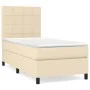 Box spring bed with cream fabric mattress 80x200 cm by , Beds and slatted bases - Ref: Foro24-3141734, Price: 309,93 €, Disco...