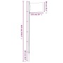 Mast und Flagge der Tschechischen Republik aus Aluminium 6,23 m von , Fahnen und Windsäcke - Ref: Foro24-3147109, Preis: 75,1...